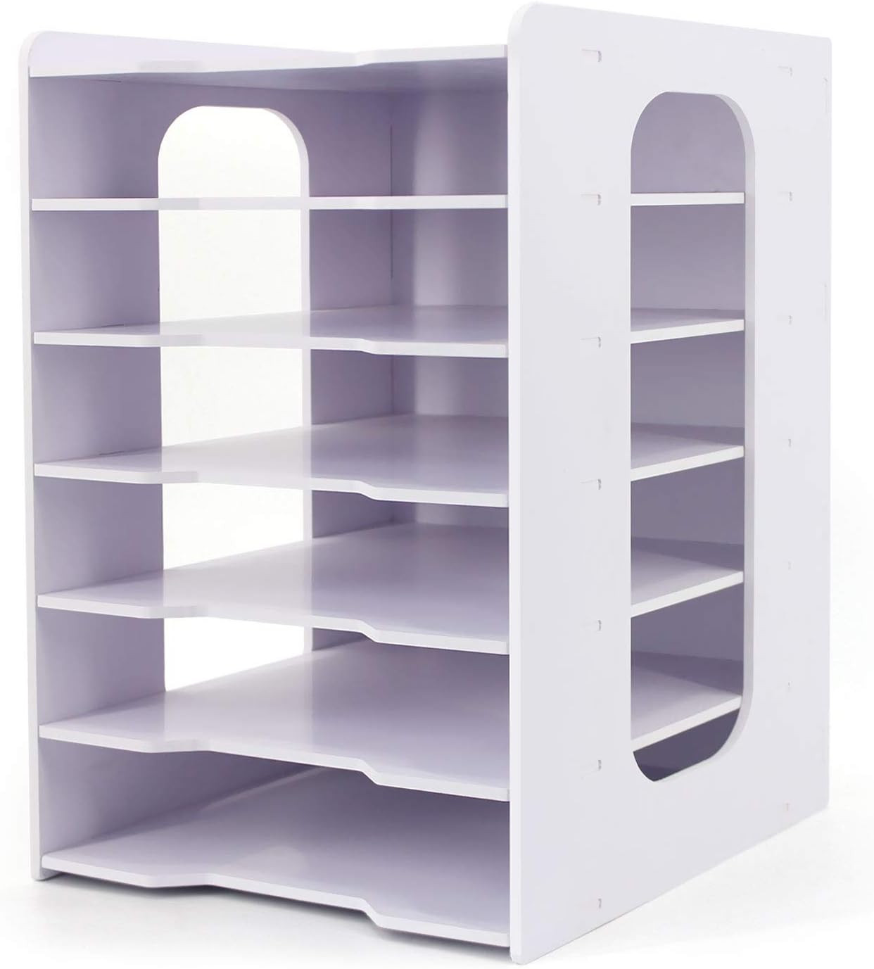 File Organizer for Desk - Desk Organizer for Document, Multifunctional 7 Tier Ve