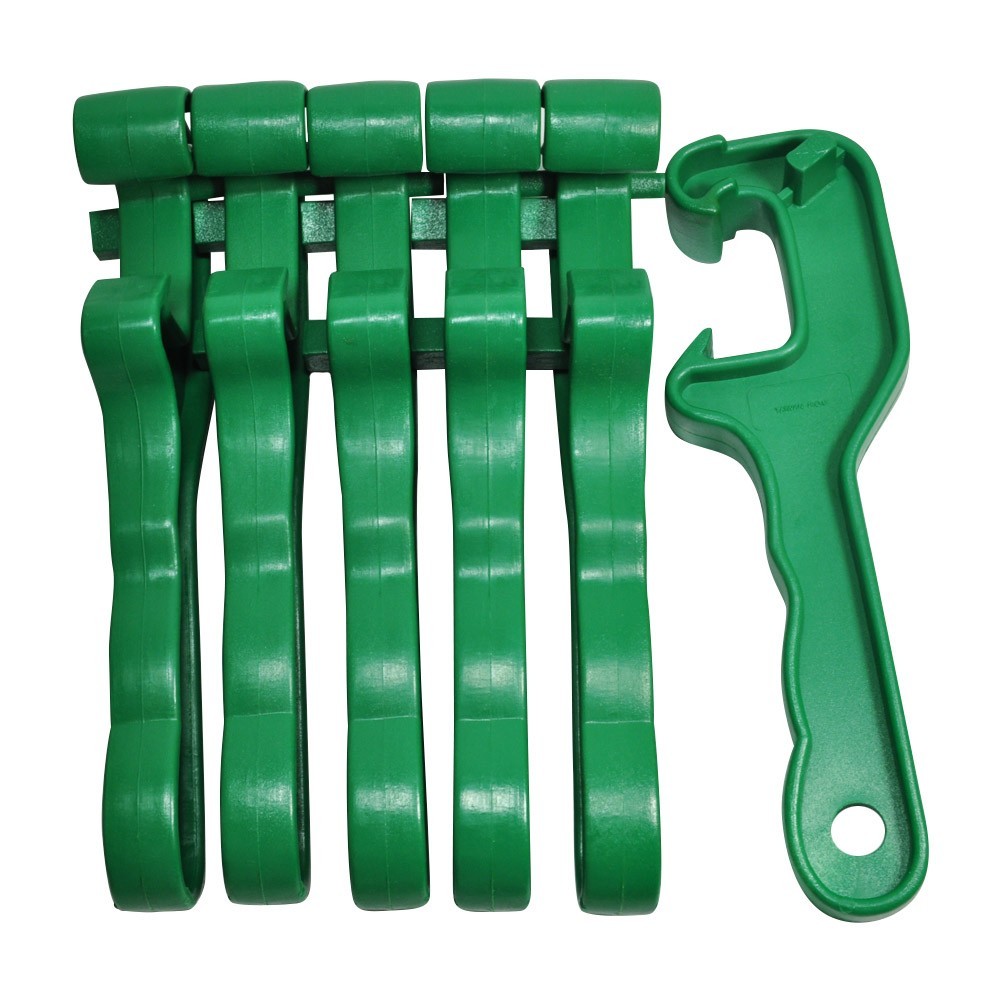 Tolco Fiberglass Filled Plastic Bucket Lid Opener (Green) - 6 Pack