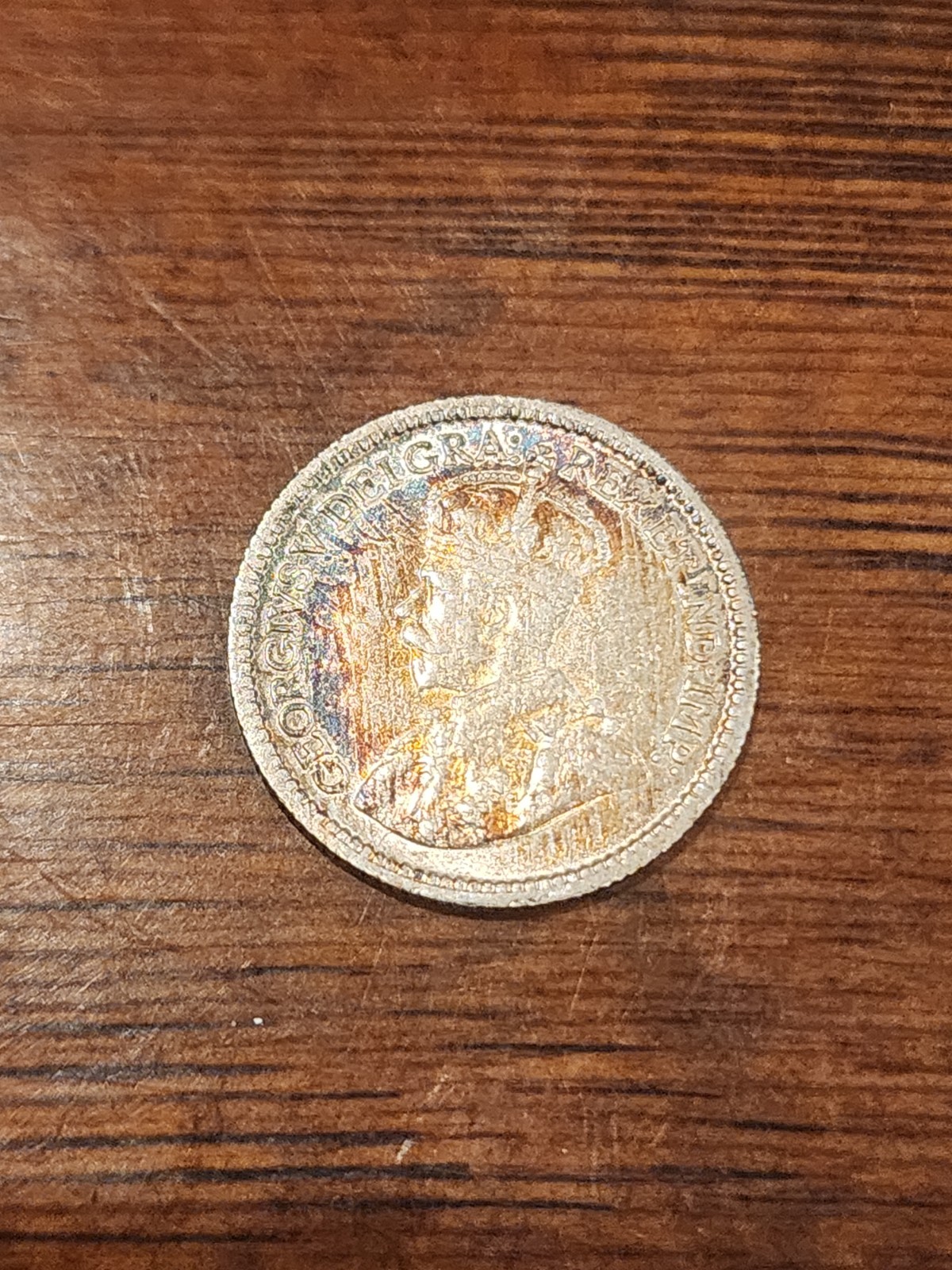 1912 Canada 5 Cents Silver Coin