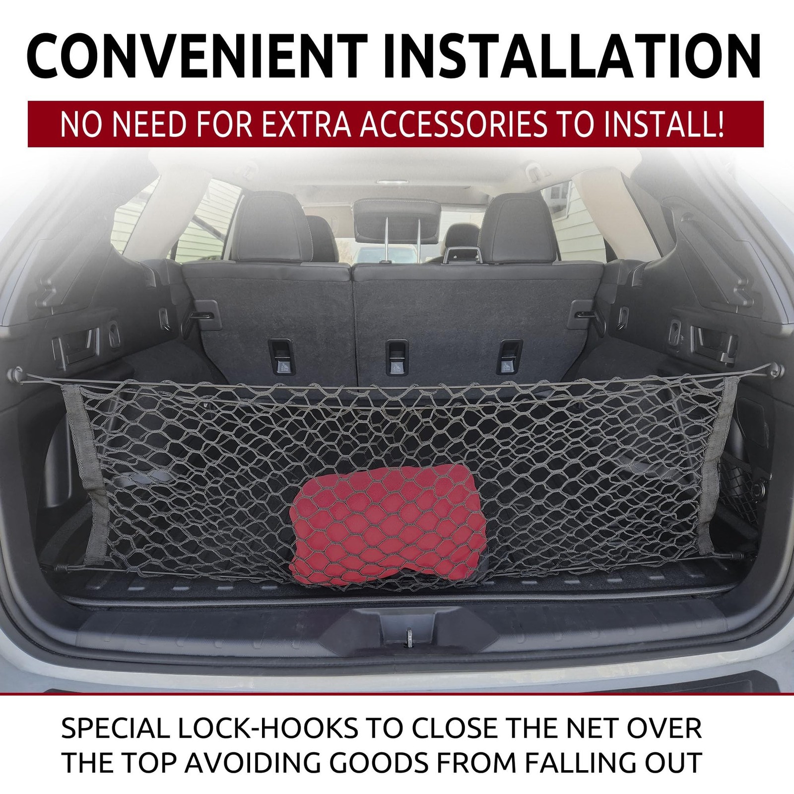 Envelope Style Trunk Mesh Cargo Net for Subaru Outback (BR/BM) 2000-2026 - Ca...