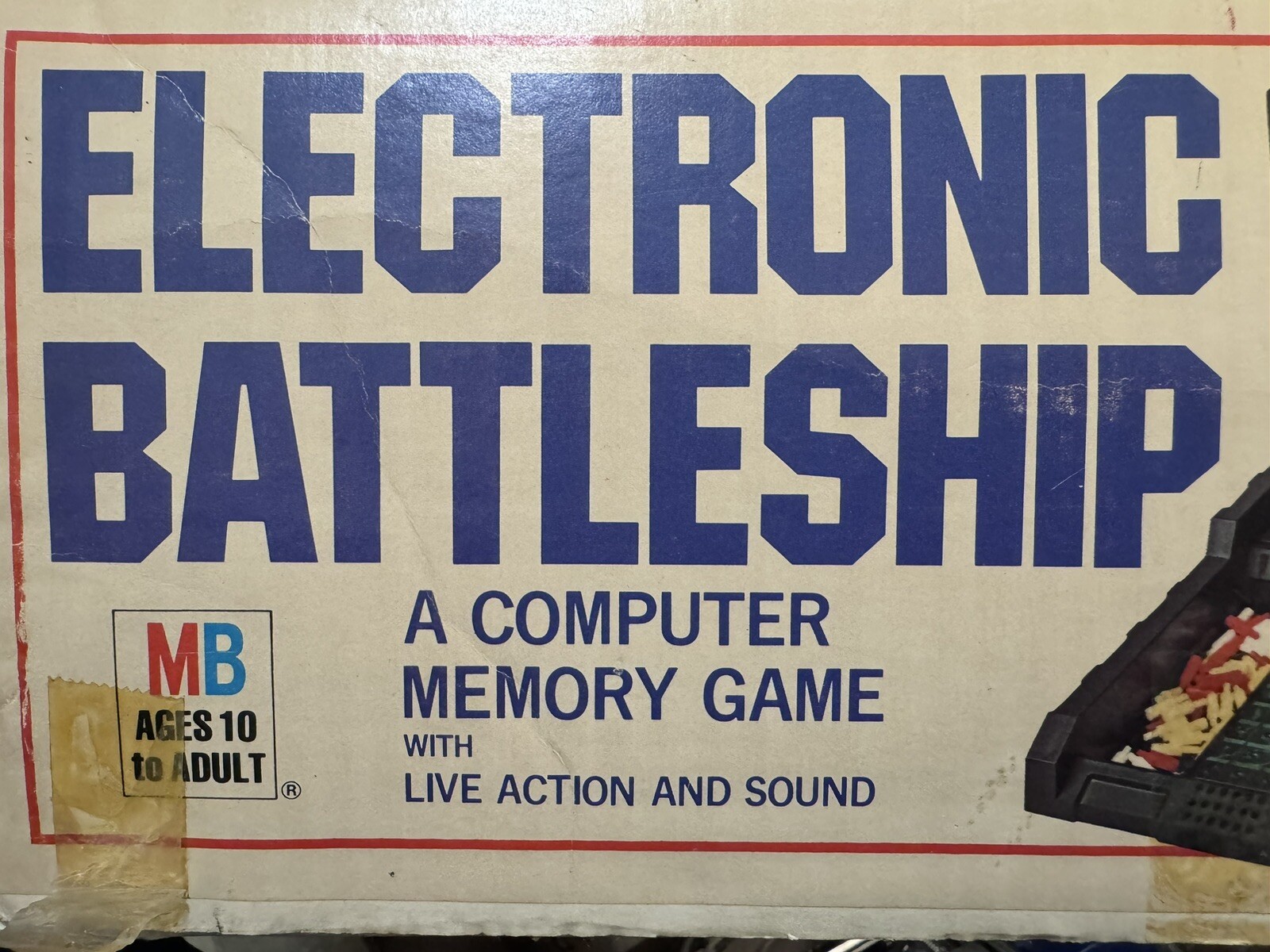 Vintage 1977 Milton Bradley Electronic Battleship Missing Instructions