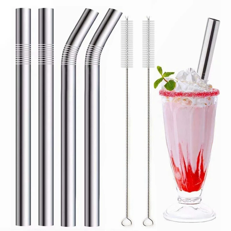 Stainlesss Steel Straws Drinking Straw Party Bar Reusable Metal Straws ﻿