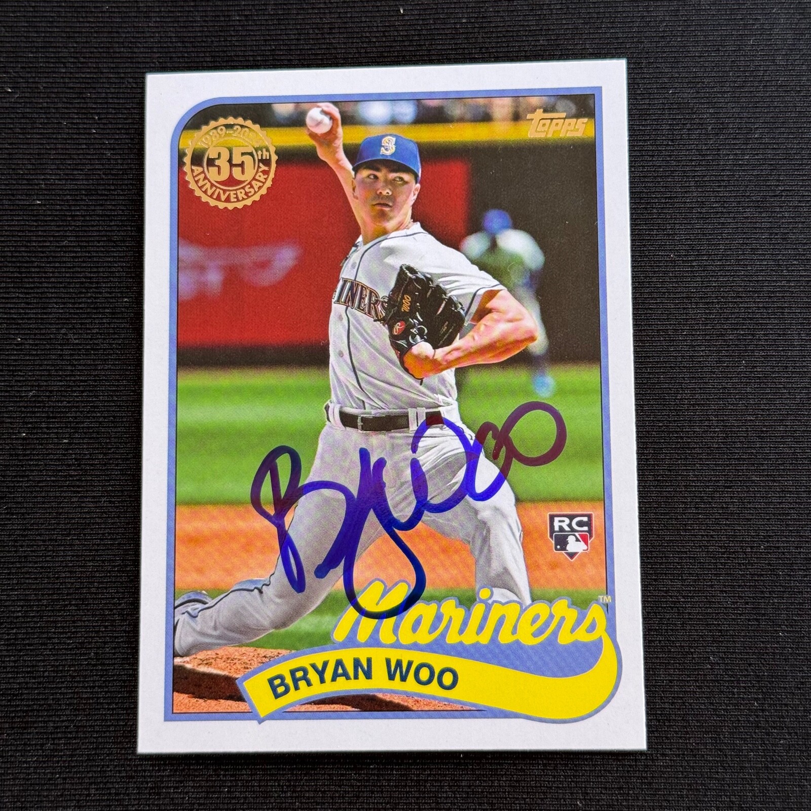 BRYAN WOO Signed Autographed 2024 Topps Series 1 One 1989 Insert Card RC #89B-40