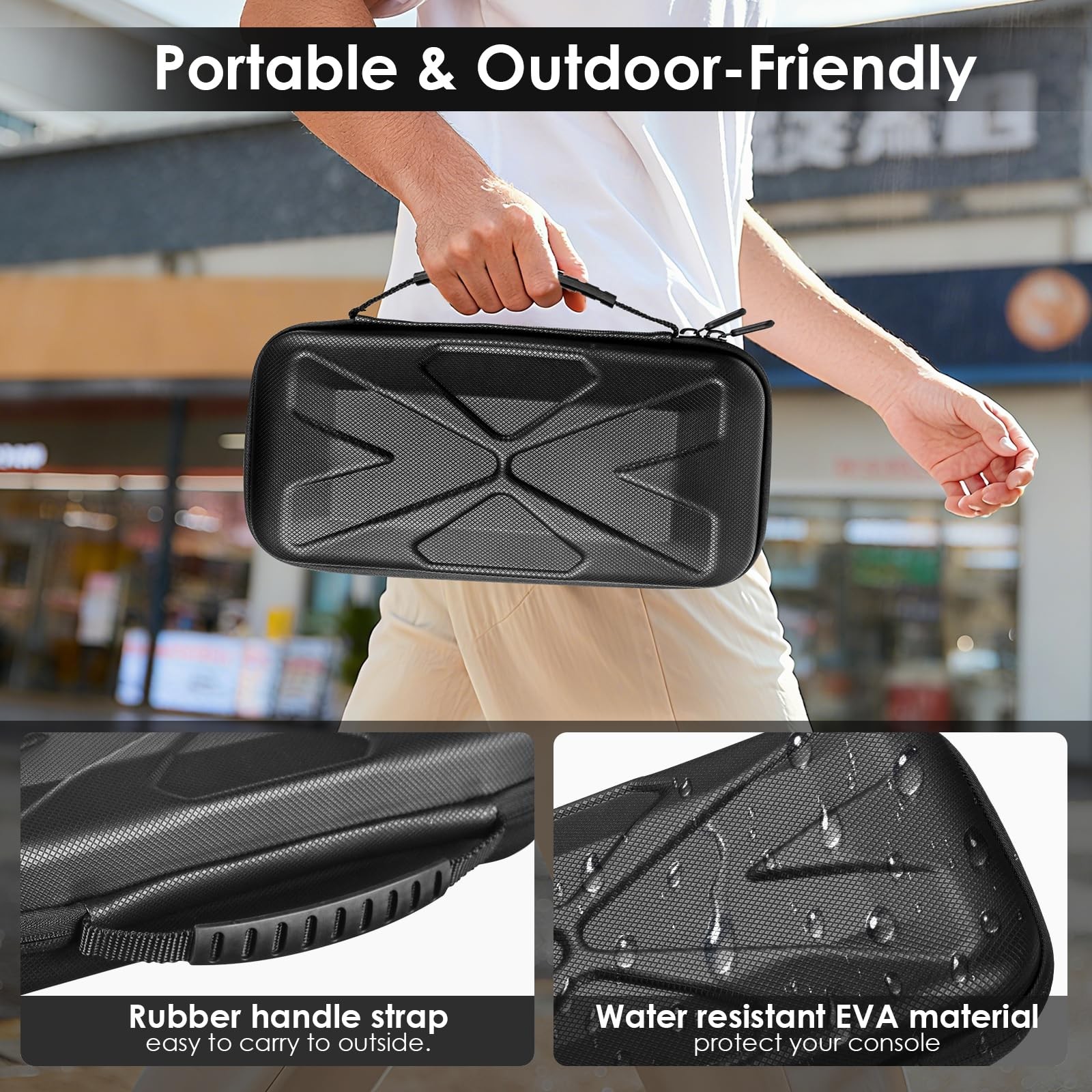 Black Portable Carrying Case for Nintendo Switch 2 2025