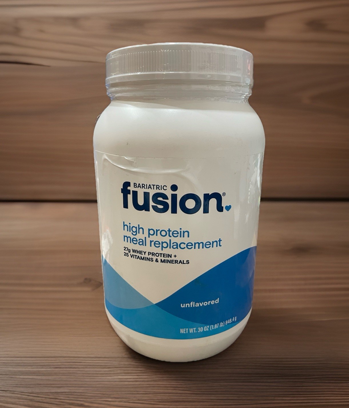 Bariatric Fusion Unflavored Meal Replacement 27g Protein 30 Ounce Exp 9/26