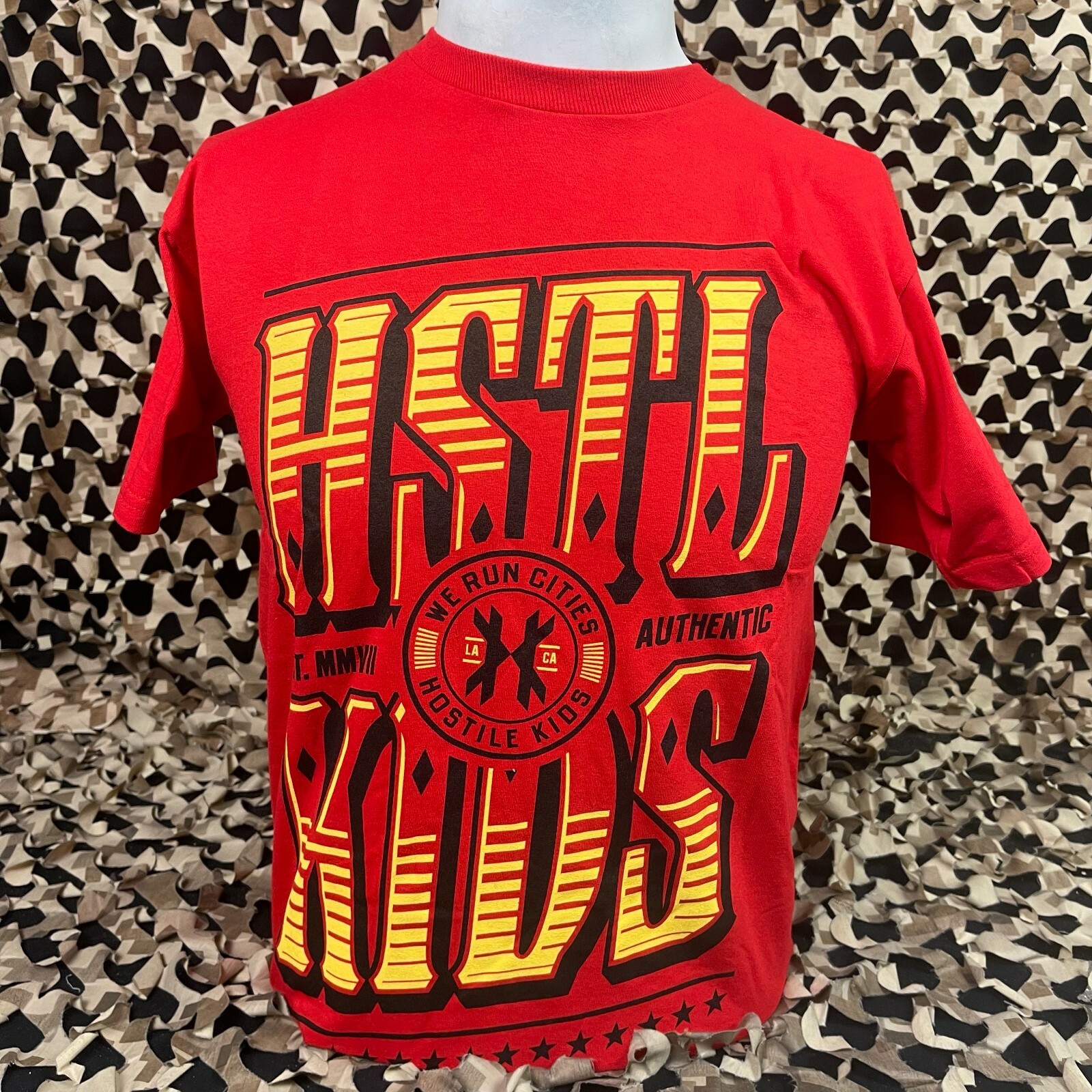 NEW HK Army Authentic Paintball T-Shirt - Red - Small