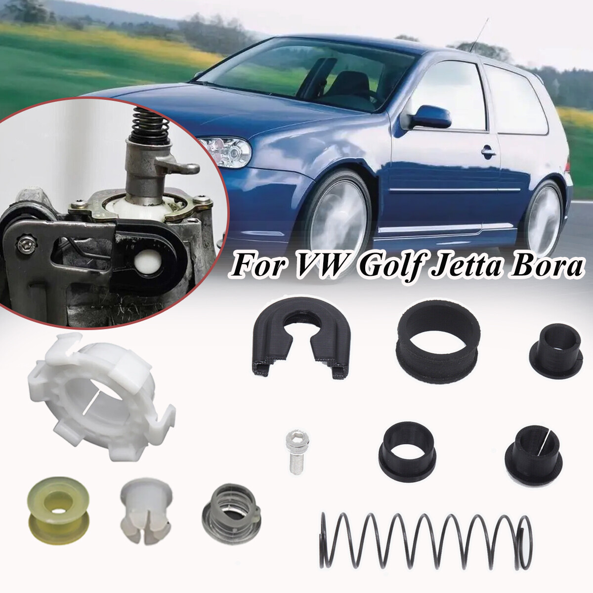 Gear Shift Lever Linkage Cable Bush Shifter Bearing Shell For VW Golf Jetta Bora