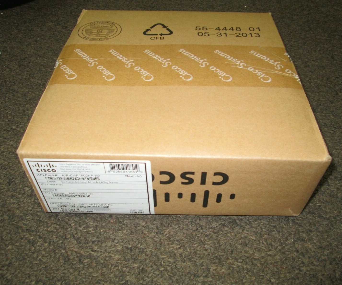 New Sealed Cisco AIR-CAP1602I-A-K9 Aironet 1602I Wireless Access Point 802.11