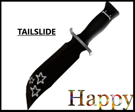 TAILSLIDE KNIFE🔪🖤FAST DELIVERY🔪🖤MM2 R0BLX MURDER MYSTERY 2🔪🖤SKATE COMMON