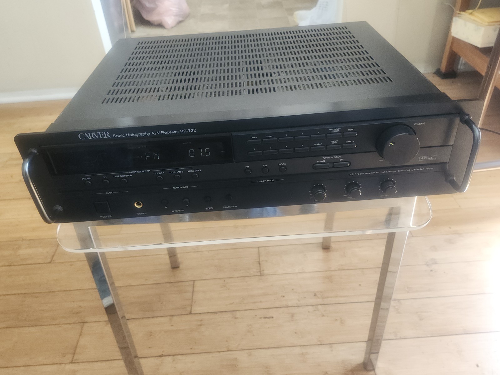 Working Carver Sonic Holographic A/V Receiver HR-732 NO Remote FREE SHIPPING