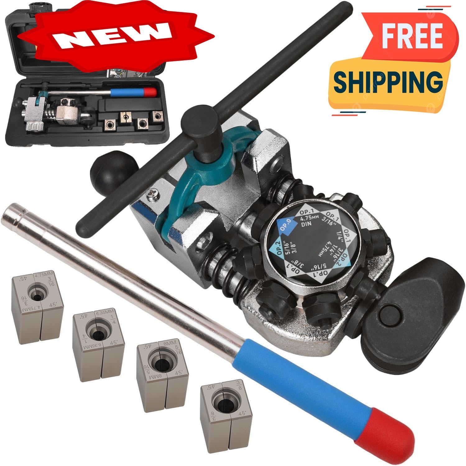 Kit profesional de abocardado de líneas de freno para abocardados de 45 grados,