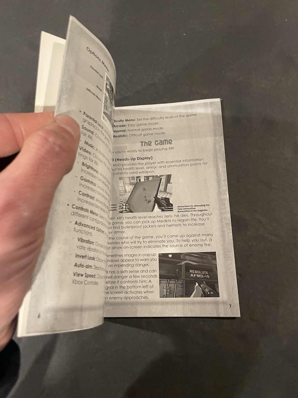Xiii Thirteen Xbox Manual only