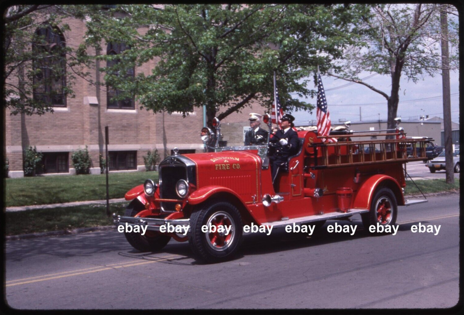 Sanborn NY 1933 American La France pumper Fire Apparatus Slide