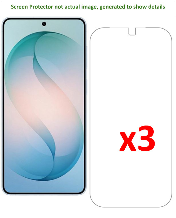 3x Samsung Galaxy S26+ Screen Protector w/ cloth