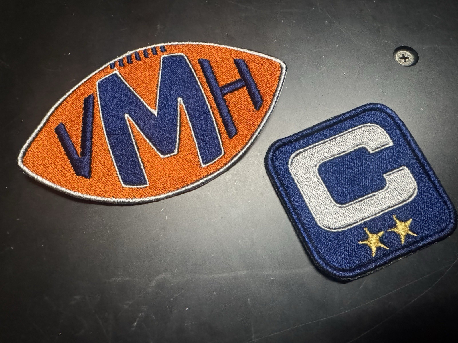 Bears CALEB WILLIAMS VMH Captain Patch Set For IRON ON Chicago NFC Best !!
