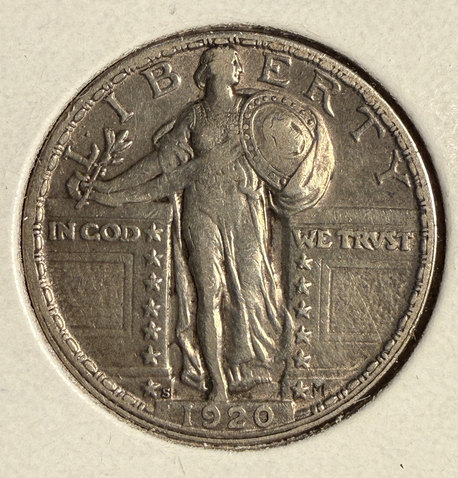 1920-S Standing Liberty Quarter, Circulated. (14722)
