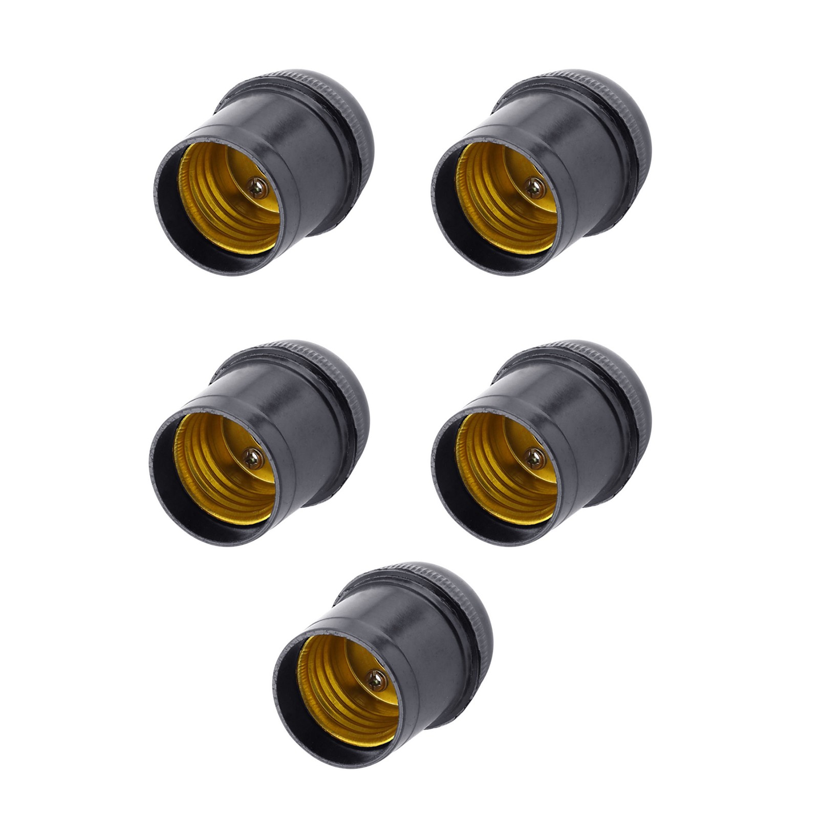 5Pcs E27 4A Light Bulb Lamp Holder Pendant Edison Screw Cap Socket Vintage G