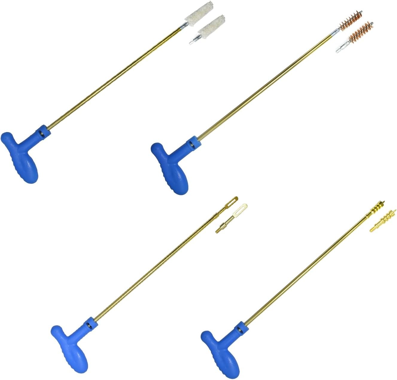 Gun Cleaning Kit for 9mm, .38, .357 Caliber Pistols - Bore Cleaning Set with Com