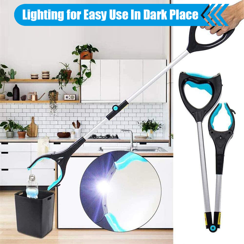 32" Grabber Pick Up Tool Foldable Garbage Hand Grip Reaching Stick Trash Picker