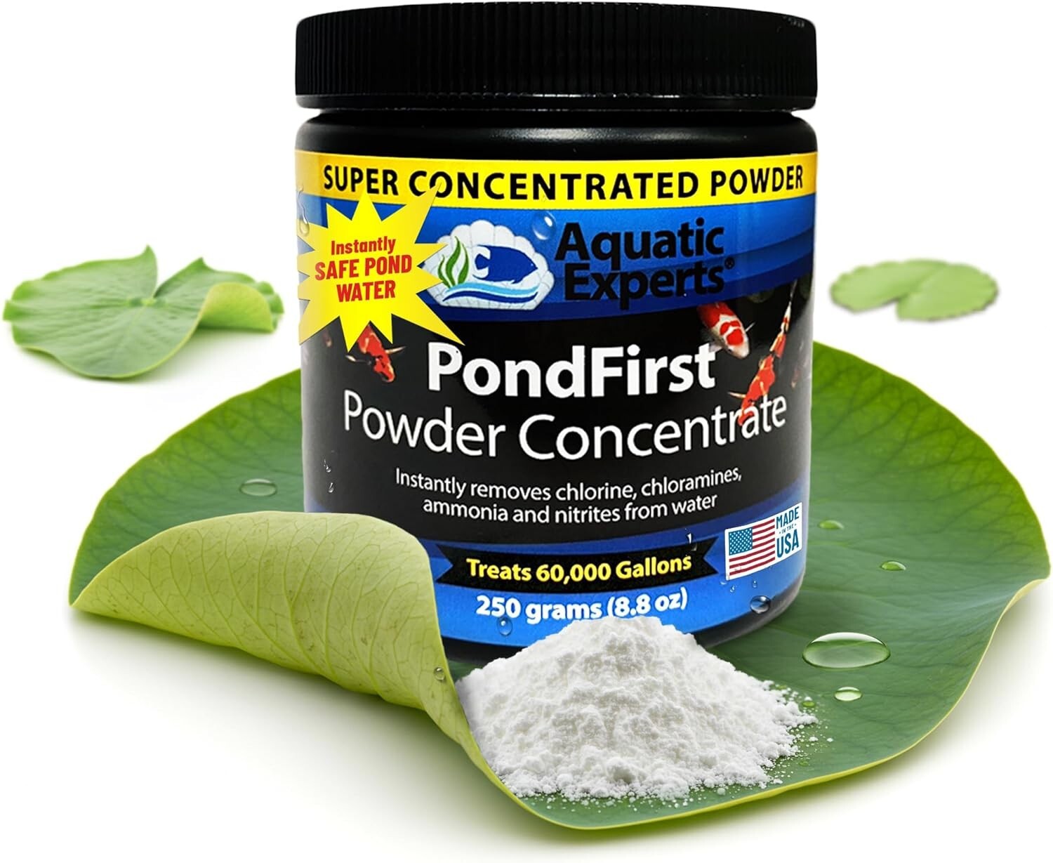 Pond Water Conditioner Concentrated Instant Dechlorinator Fish Koi Ponds 250g