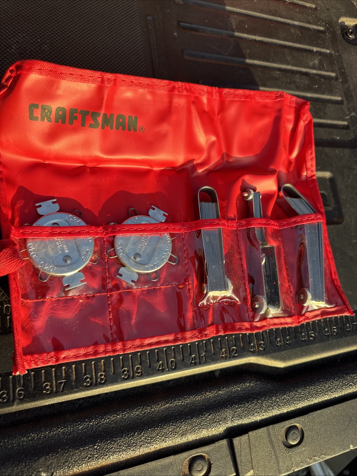 Sears Craftsman USA Nos 5pc Thickness Spark plug Gauge Set Catalog Only 40815