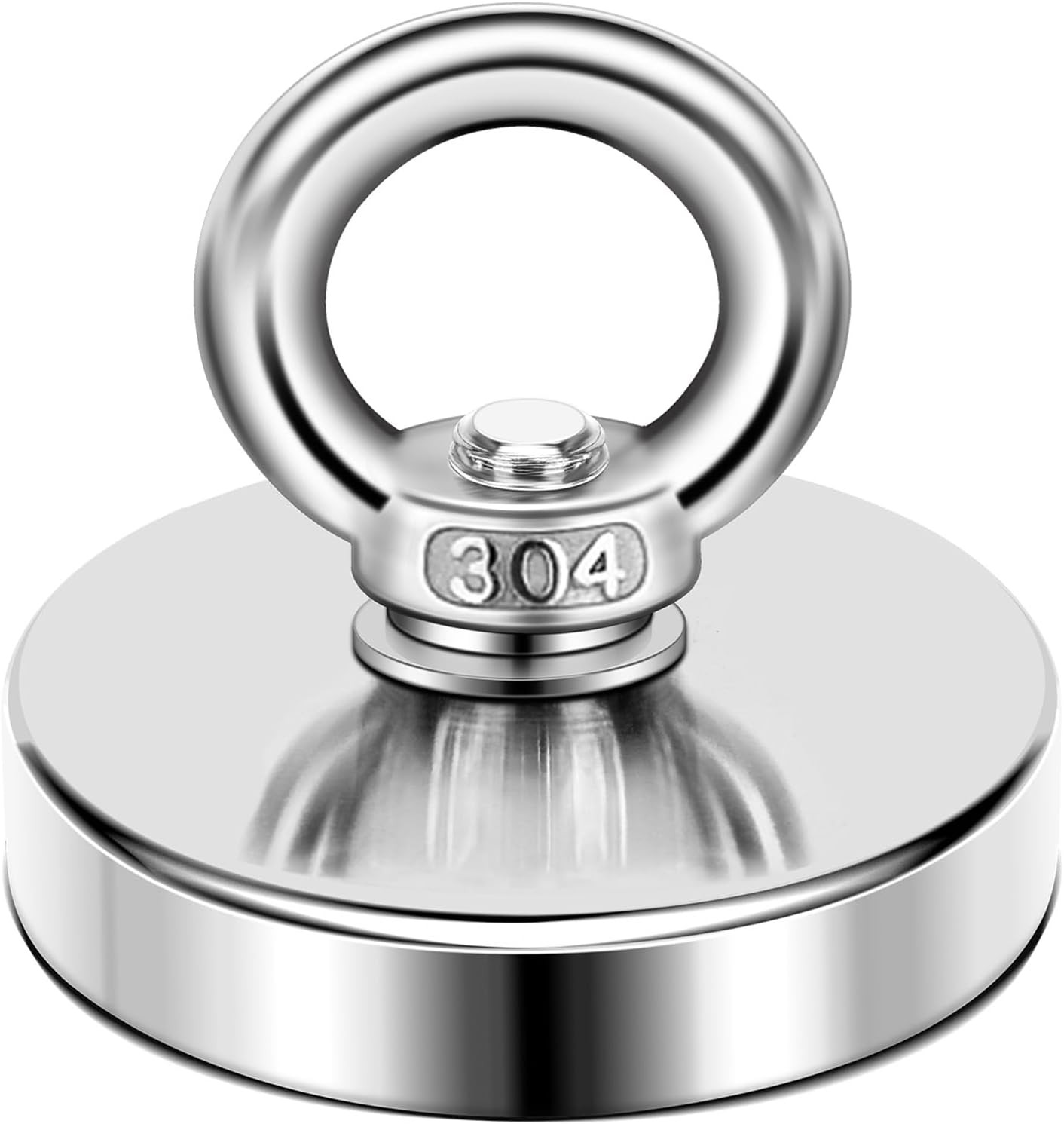 DIYMAG Strong Neodymium Fishing Magnets, 300 Lbs(136 KG) Pulling Force 50mm