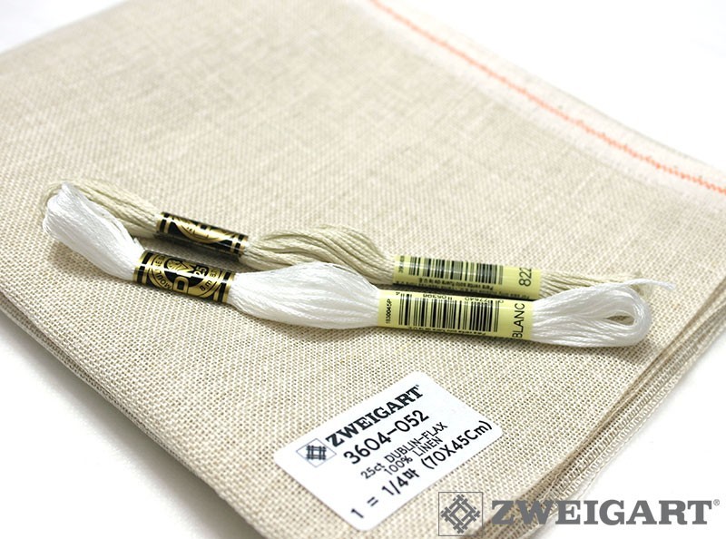 Zweigart Fabric 25ct Dublin Linen Flax 3604-052