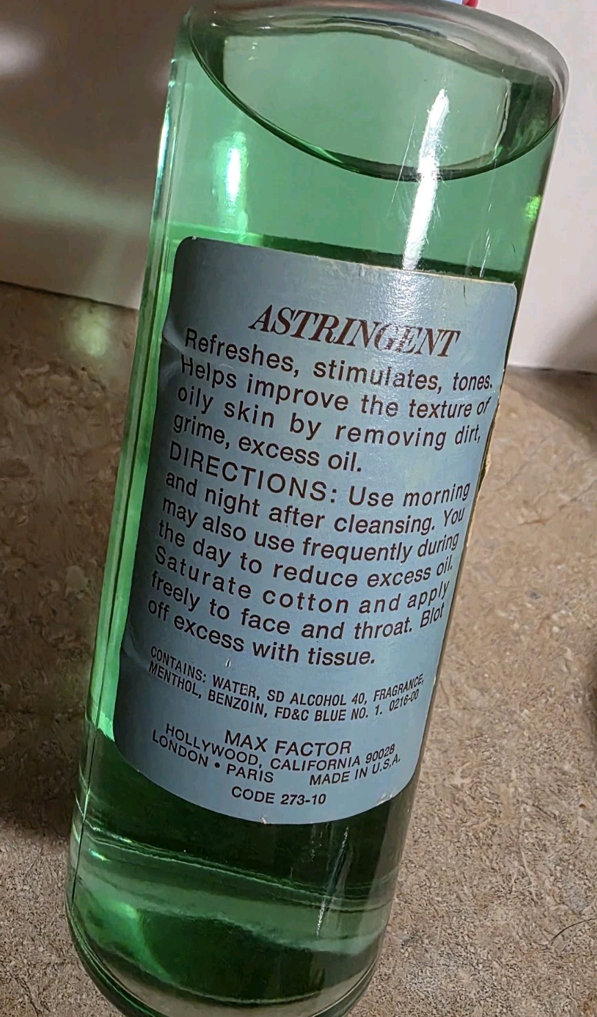 Vintage Max Factor Astringent Refining Lotion 12 FL OZ PROP- READ DESCRIPTION