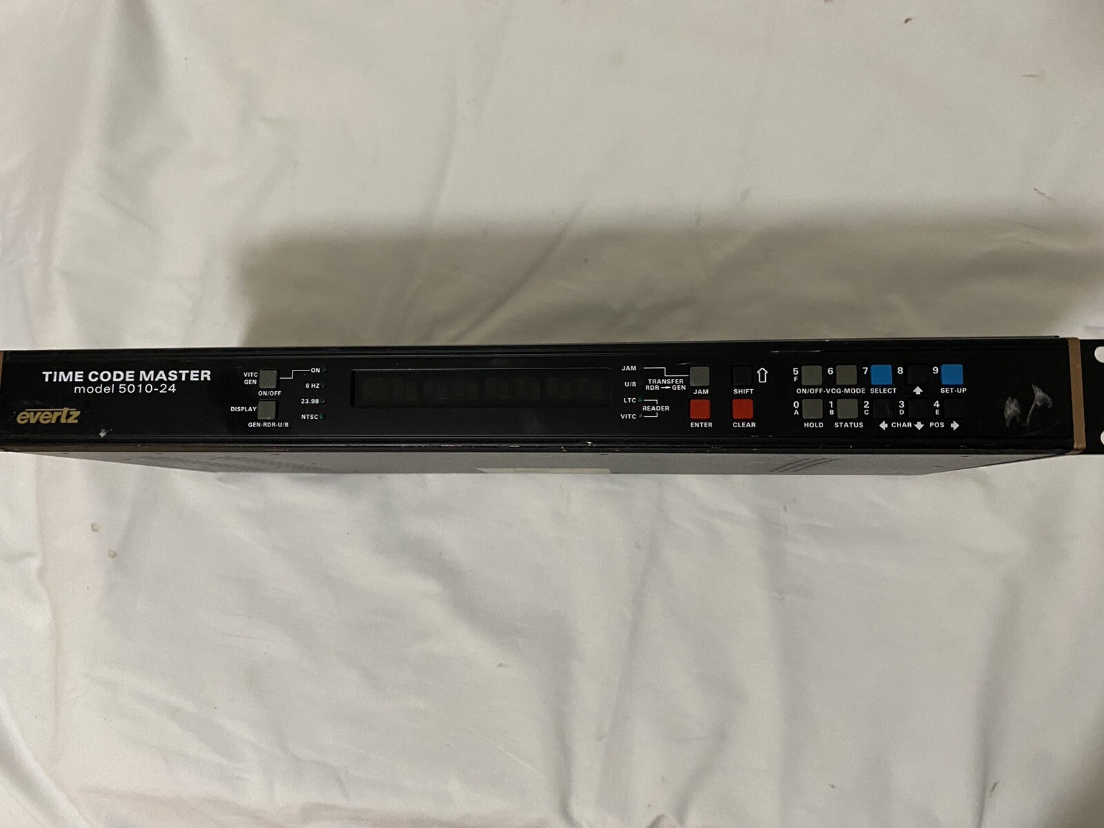 Evertz 5010-24Fps Time Code Master Generator/Reader Console