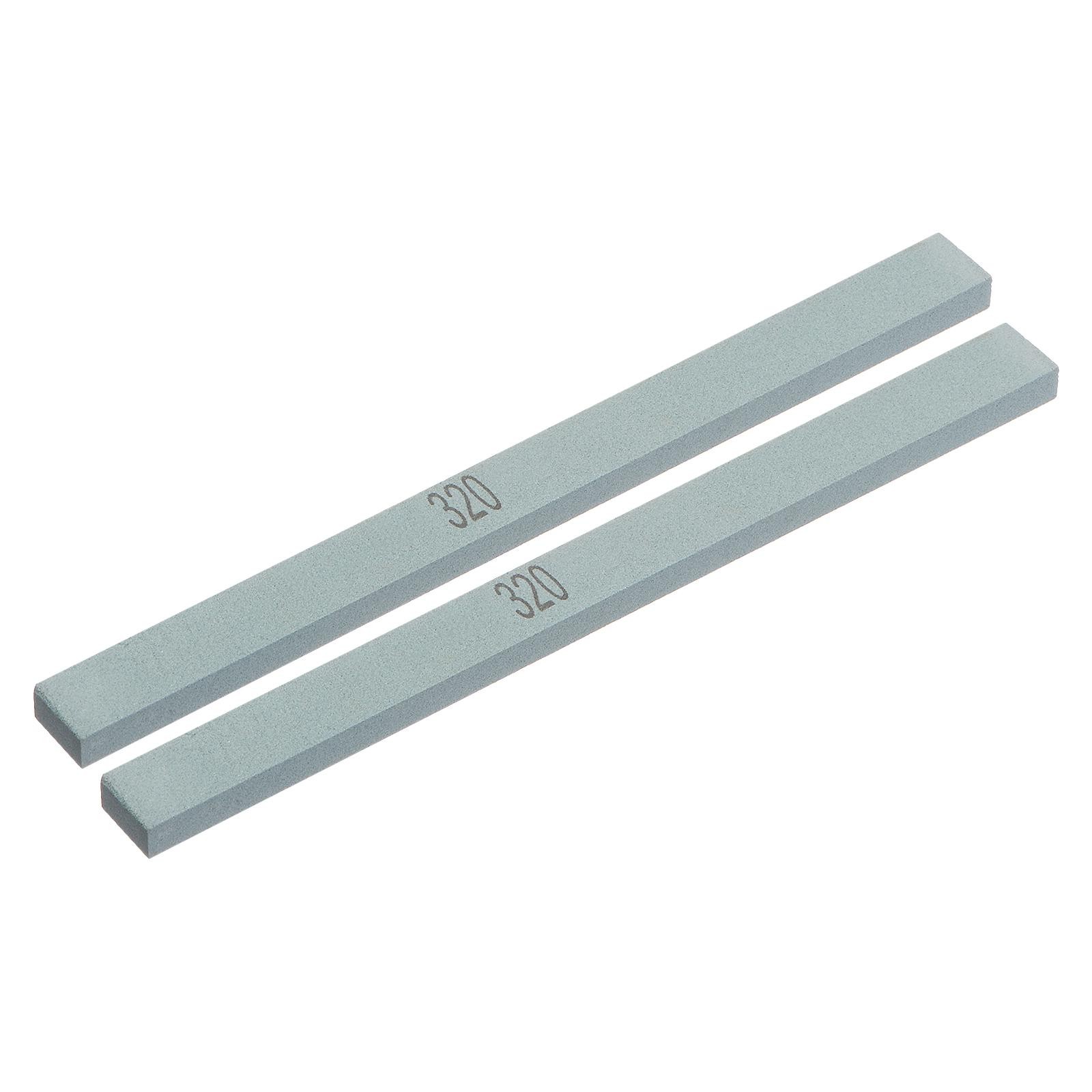 Stone sharpening 320 grain green silicon carbide polishing stone 2pcs