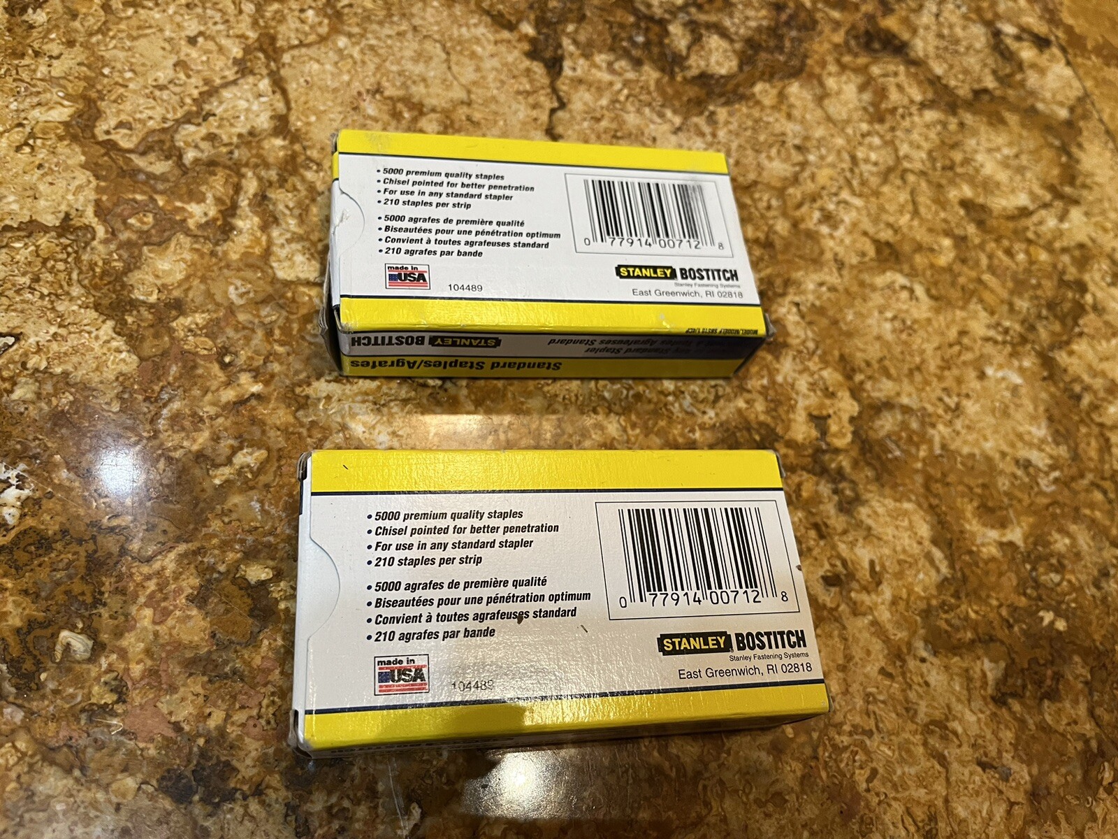 Stanley Bostitch Standard Staples 2 Boxes BRAND NEW