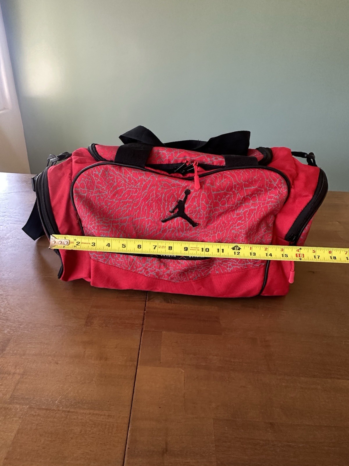 Nike Air Jordan Duffle Bag Jumpman Cement Elephant Print Red