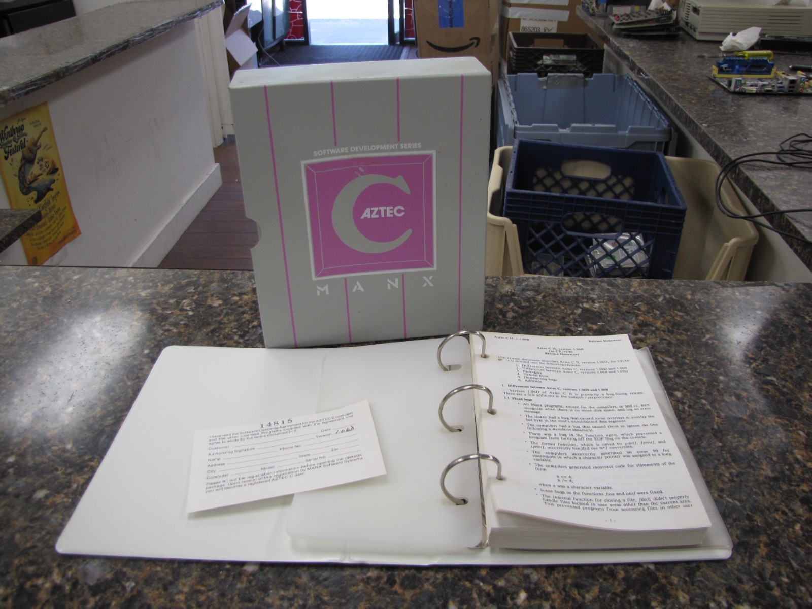 Vintage Aztec C II User Manual Release 1.06D Document W/Original Box