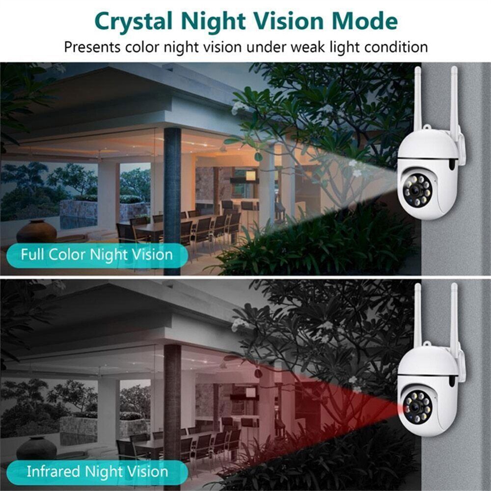 2-Pack Wireless 5G WiFi Security Camera System Smart Outdoor Night Vision 1080P