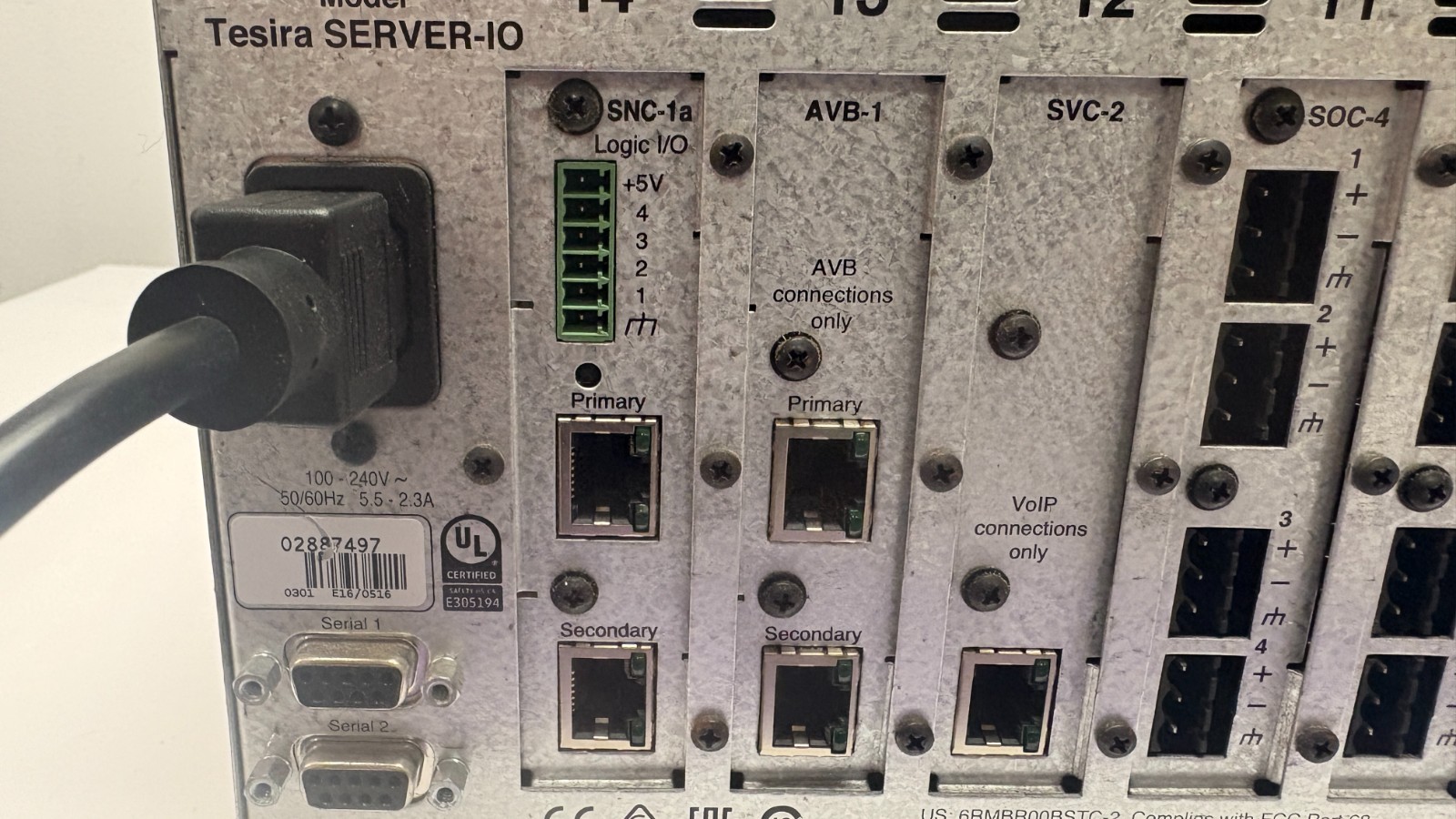 BIAMP TESIRA SERVER-IO (WITH CARDS)