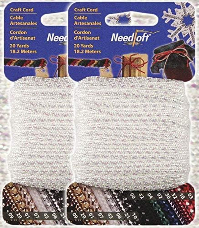 #33 Iridescent White - ® Craft Cord 2 Pack 40 Yards (2X20Yds)
