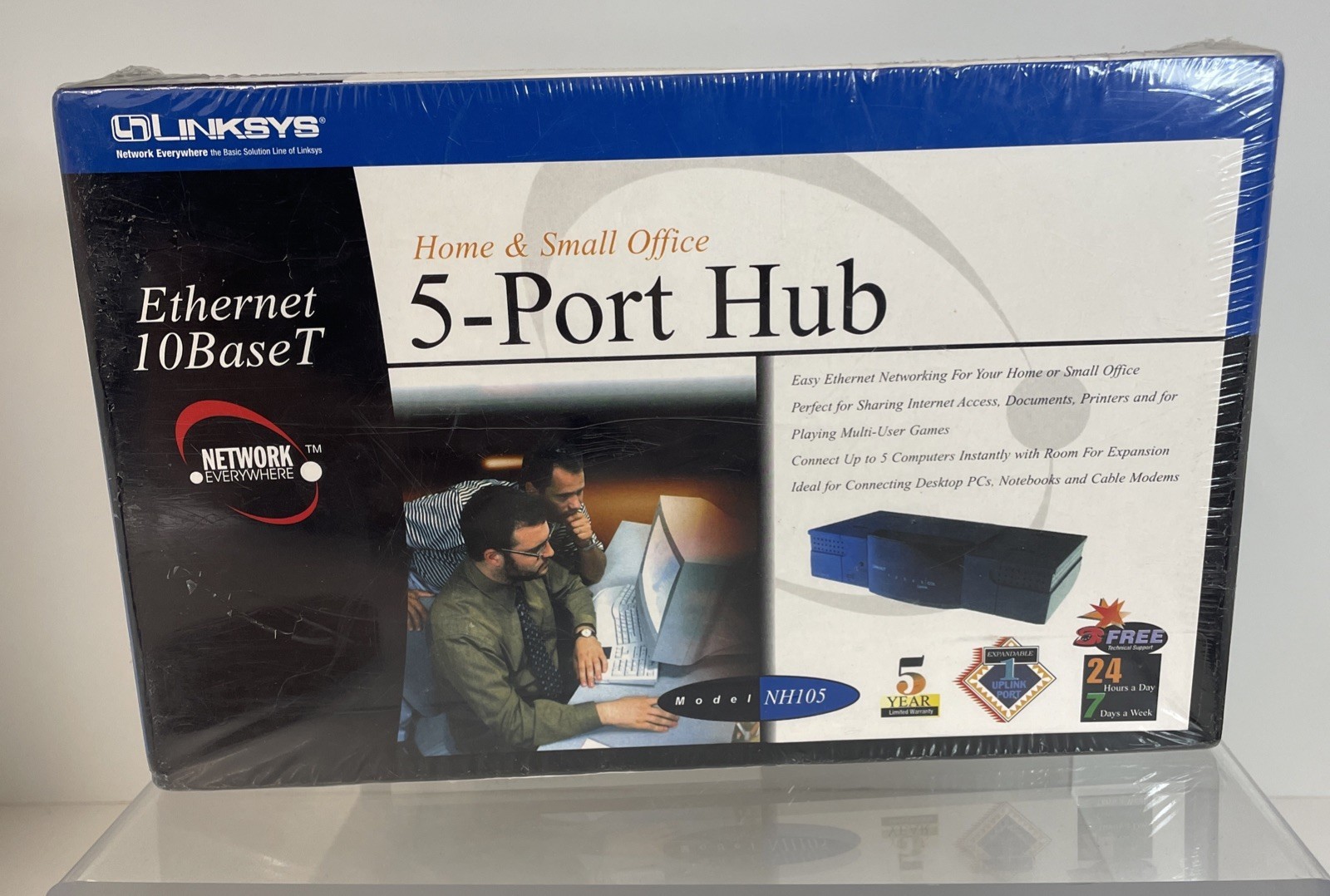 Linksys Home And Small Office (NH105) 5-Ports External Hub Brand New Sealed