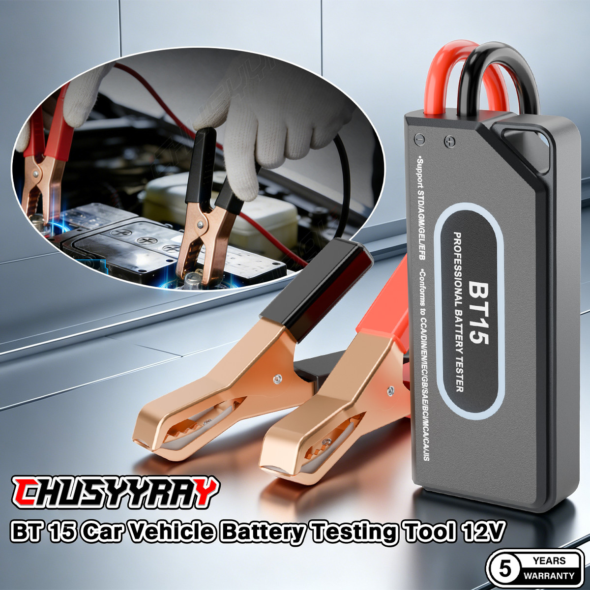 Battery Load Tester 100 Amp Load Type 6V-12V 100A Mechanics Car Truck Repair US