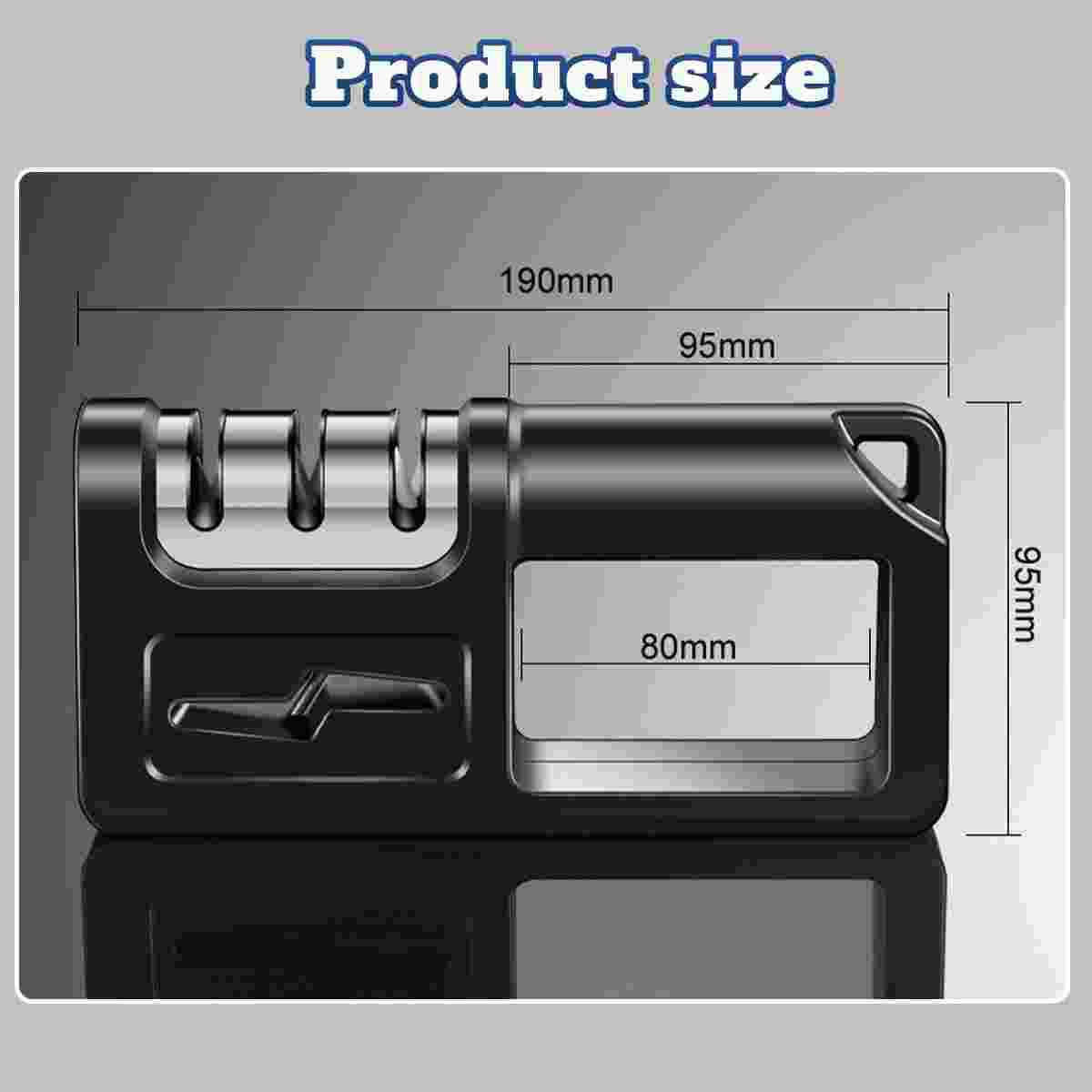 4 Stage Knife Sharpener Professional Ceramic Tungsten Kitchen Sharpening System