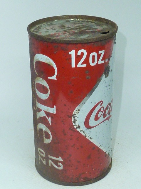 Empty Top Opened 12oz Coca Cola Flat Top
