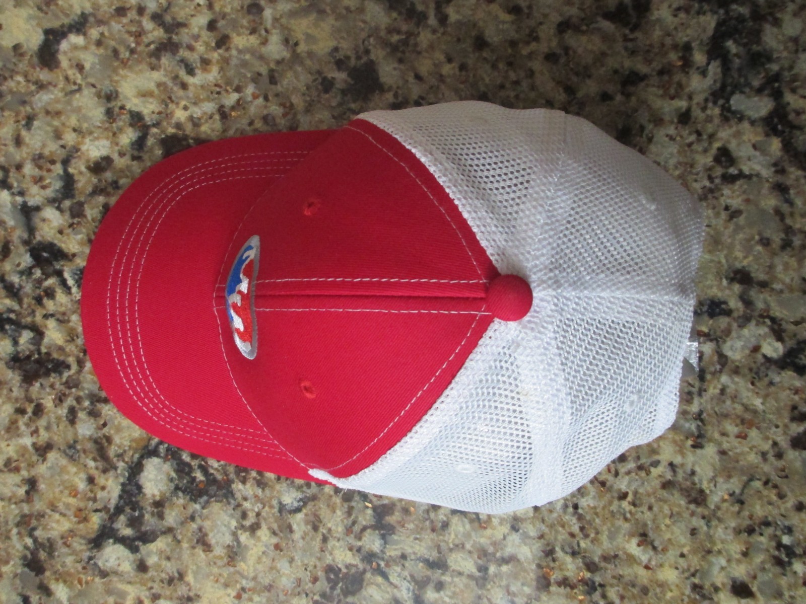 Red & White Mark Wahlberg Chevrolet Dealership Strapback Baseball Hat - NWOT