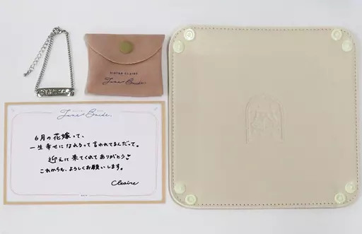 ANYCOLOR Nijisanji June Bride 2023 Sister Claire Liver Image Bracelet Set w/Pouc