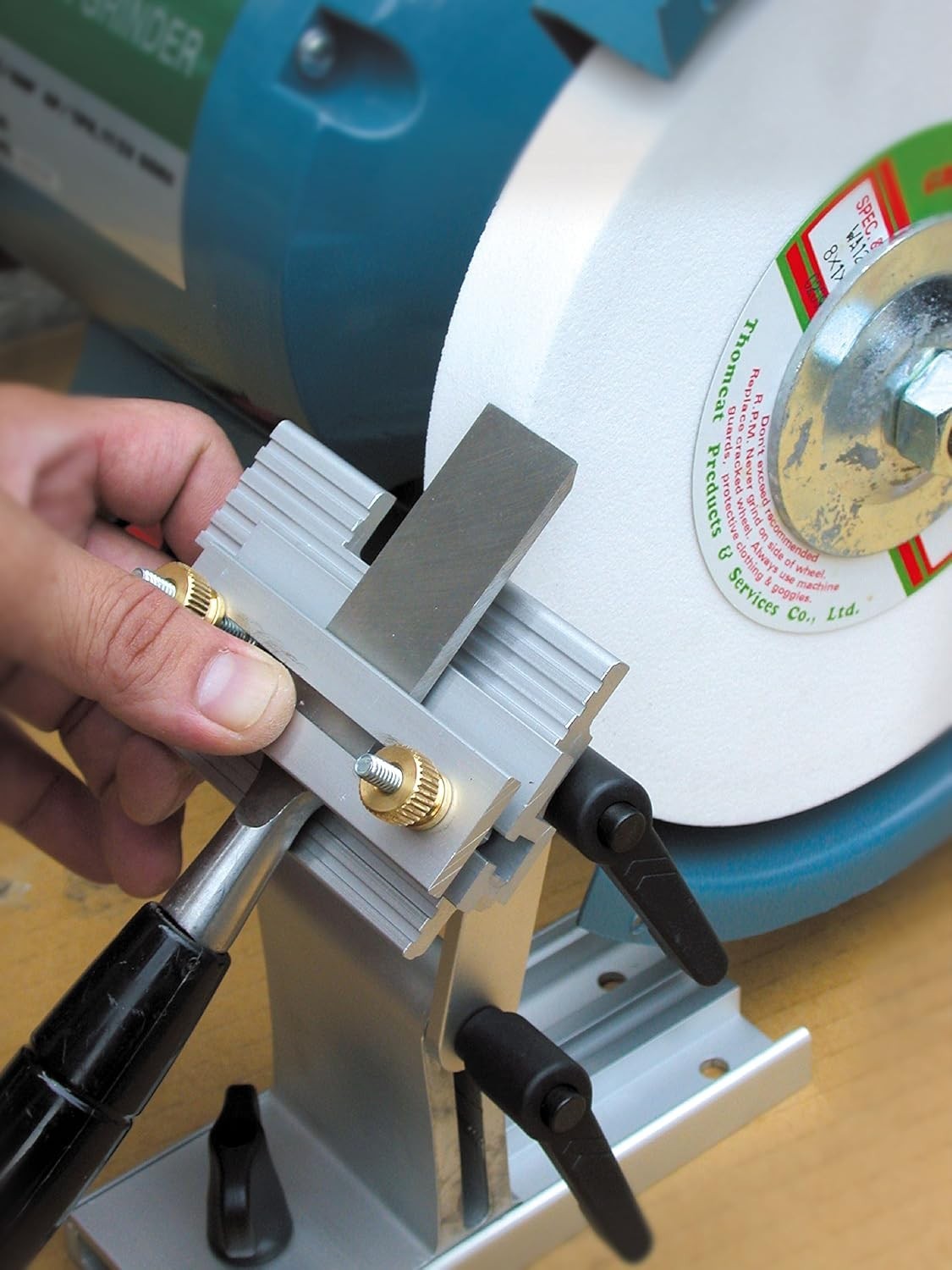 Adjustable Sharpening Tool Rest for 6” & 8” Grinders - Quick Release Design