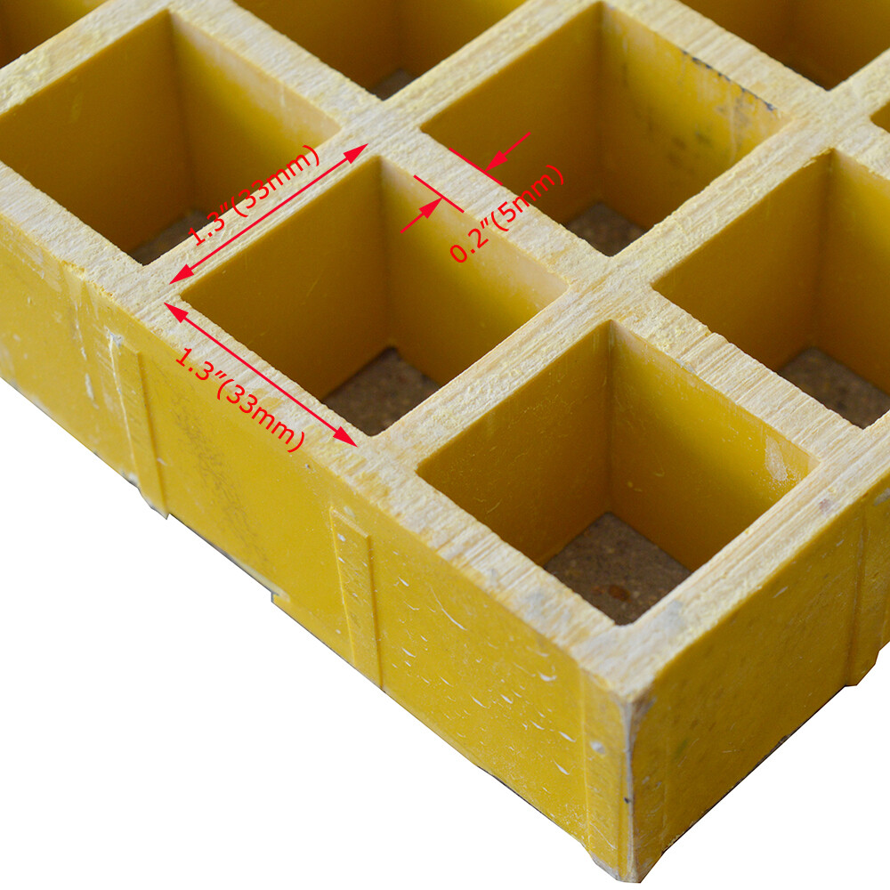 2.6ft*2.6ft Fiberglass / FRP Grating Structural Material