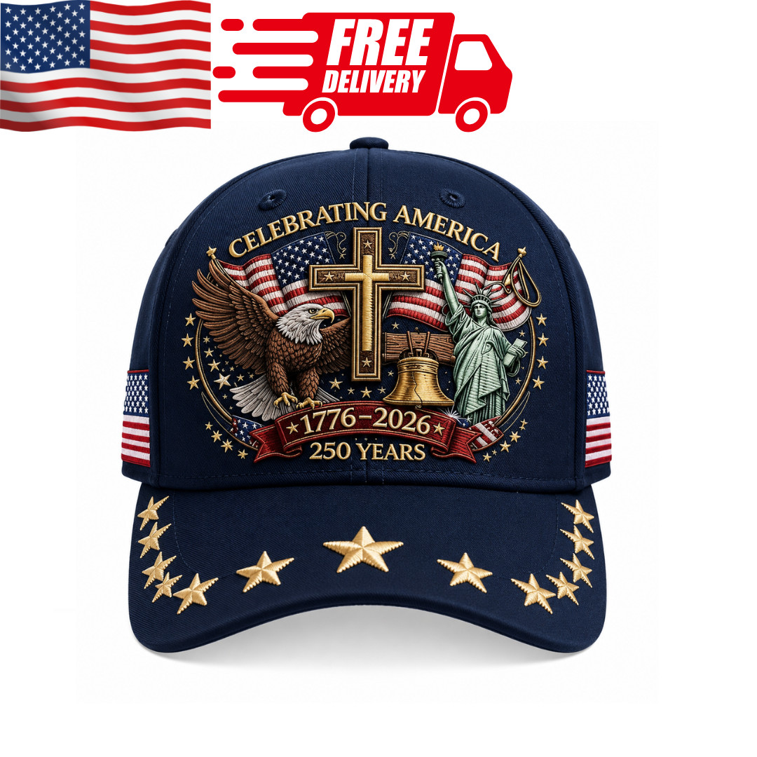 America 250th Anniversary Baseball Cap 1776–2026 USA Patriotic Hat Adjustable US