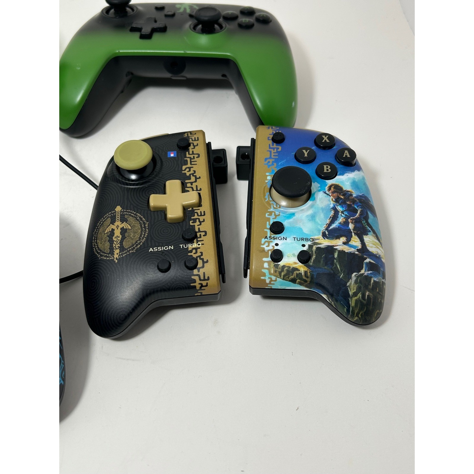 Nintendo Switch Zelda Controller Bundle PDP Rematch HORI Split Pad Pro Headset