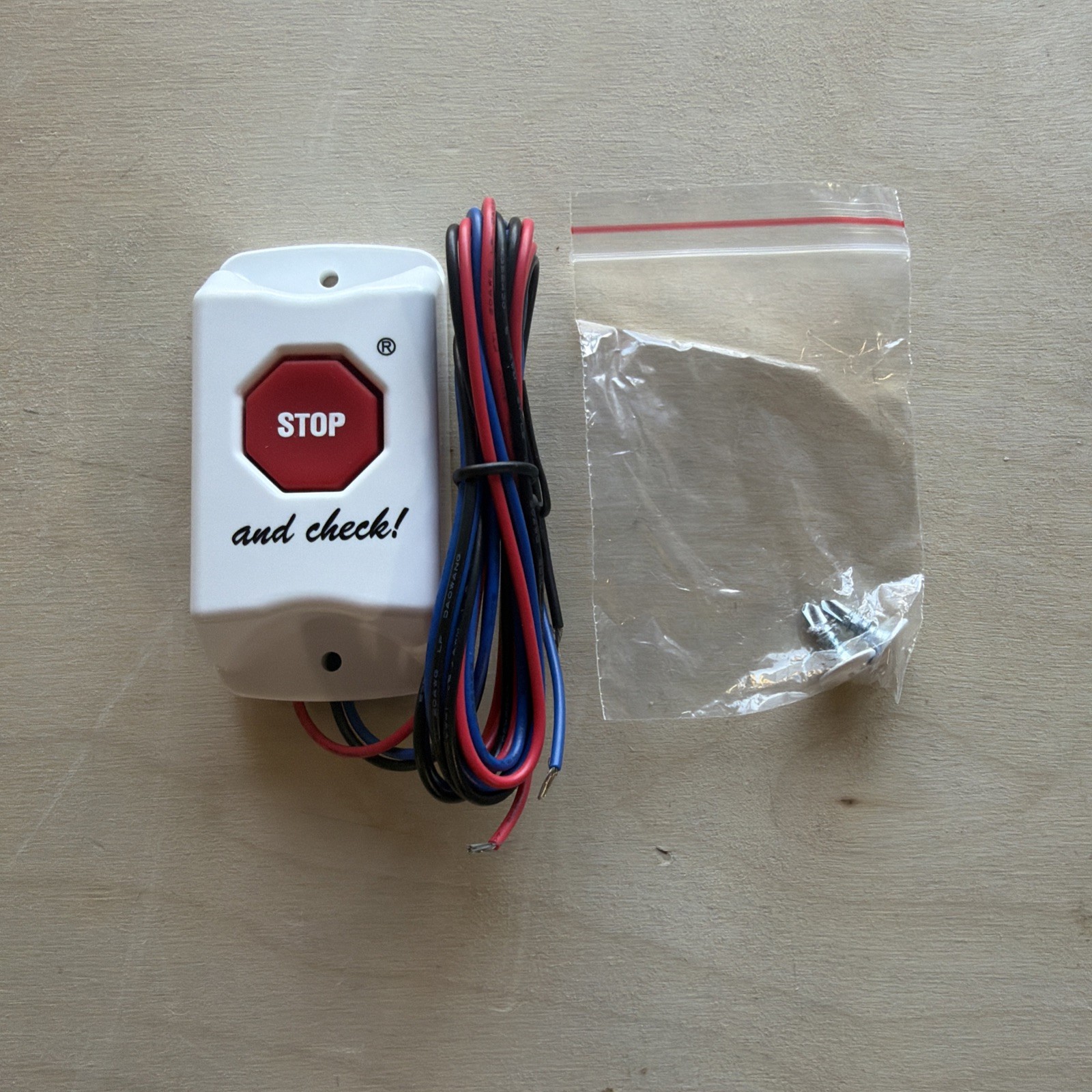CHILD CHECK MATE STOP & CHECK TRASMITTER STOP BUTTON SWITCH A033🛑