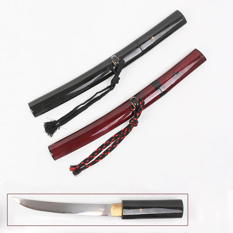 Traditional Shirasaya Tanto Knives Japanese Samurai Knife 1095 High Carbon Steel