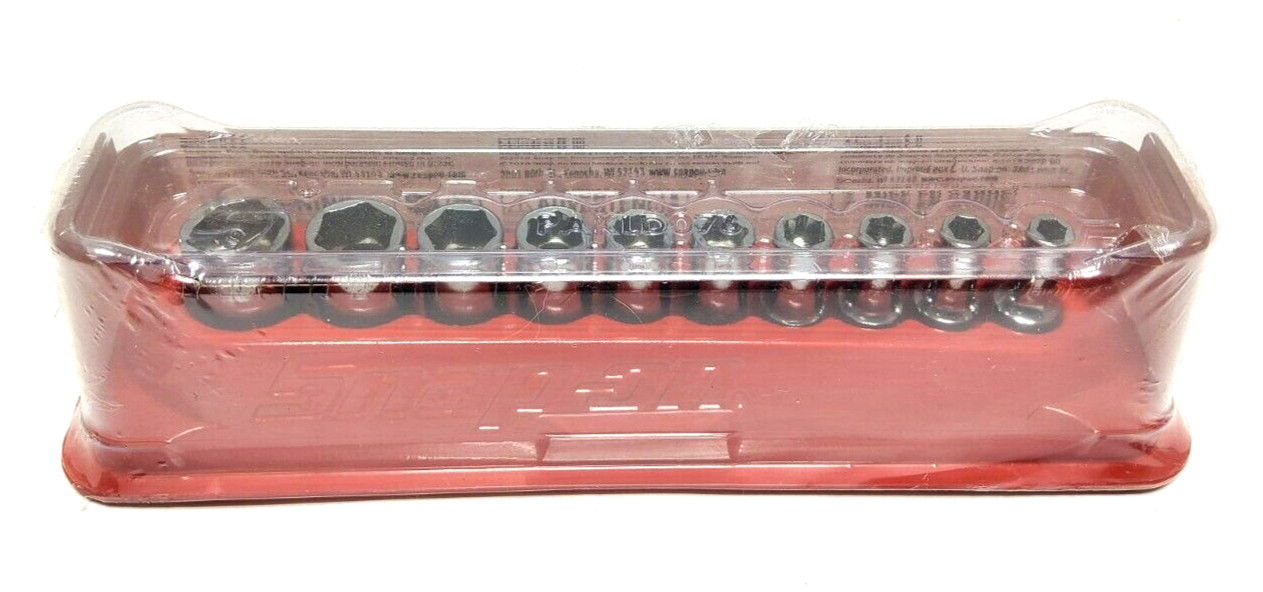 New Snap-on™ 1/4" drive 3/16" thru 9/16" 10-pc 6pt SEMIDEEP FDX Socket 110YTMSY