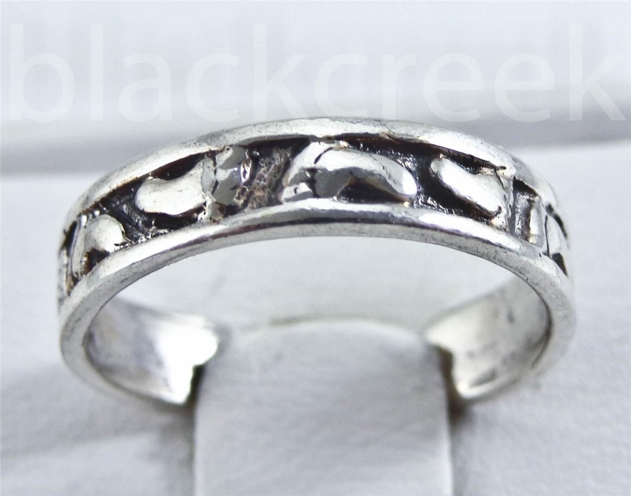 925 Sterling Silver ~   Feet ~ Adjustable~ Toe Ring